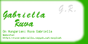 gabriella ruva business card